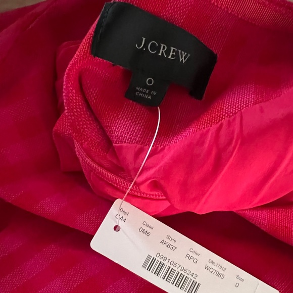 J.Crew Pink and Orange Gingham Preppy Sheath Dress - Picture 4 of 9